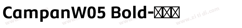 CampanW05 Bold字体转换